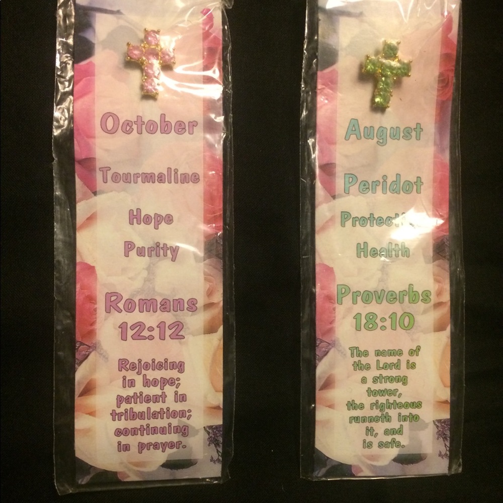 🎉🎉Unique 2 NWT Birthday Stone Religious Pins